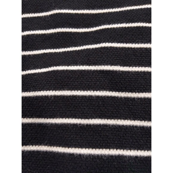 Boden Black White Stripe 3/4 Sleeve Fit Flare Dress US 8R - Picture 5 of 9